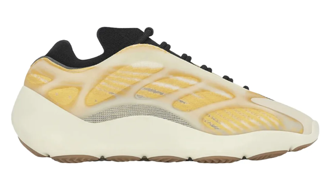 adidas Yeezy 700 V3 Pale Yellow Lace-Up Sneakers