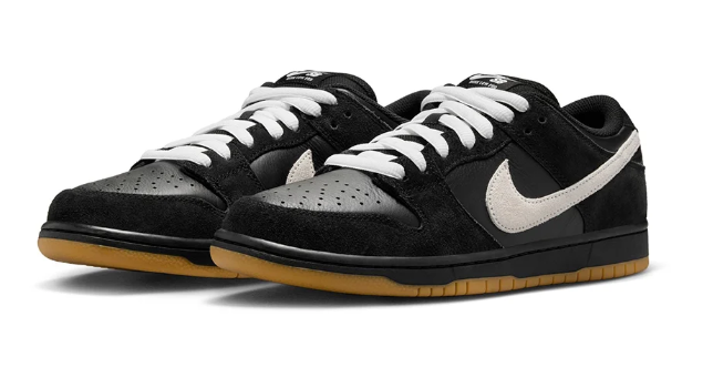 Nike SB Dunk Low Pro Black White Gum Sneakers