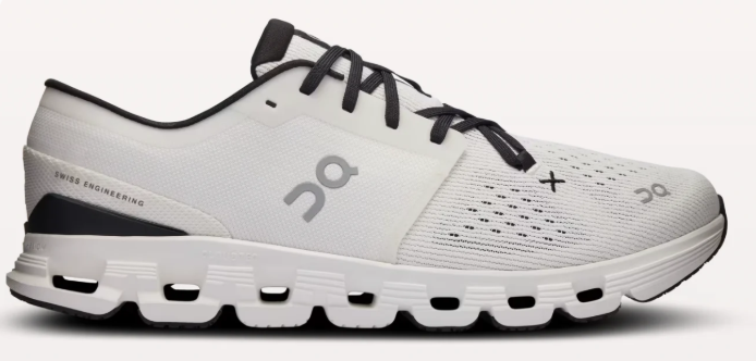 On Cloud X 4 Men’s Shoes – White & Black (Clearance)