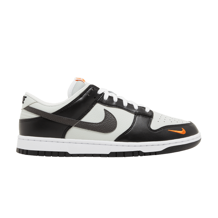 Nike Dunk Low Black Total Orange Mini Swoosh