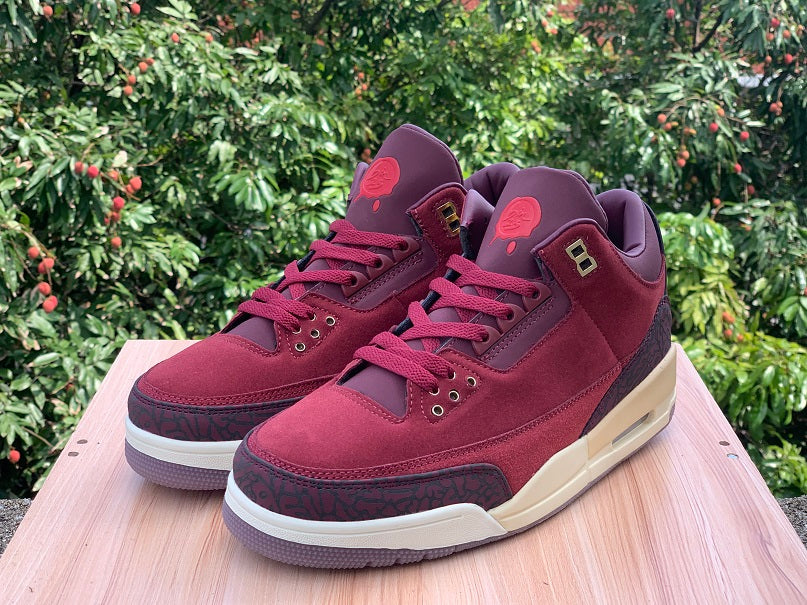 Air Jordan 3 OG Premium Bin 23 Burgundy