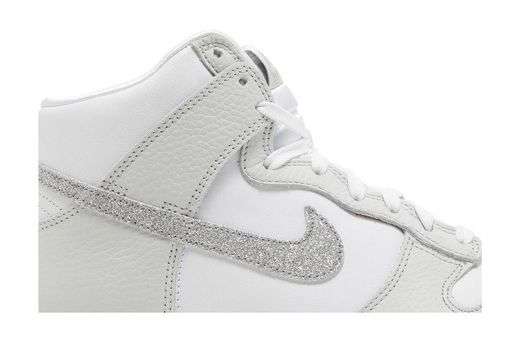 Nike Dunk High Silver Glitter Swoosh (Women's)