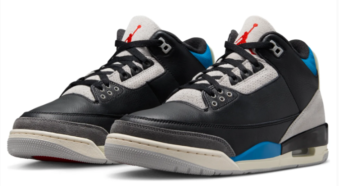 Air Jordan 3 Rare Air Black & Blue