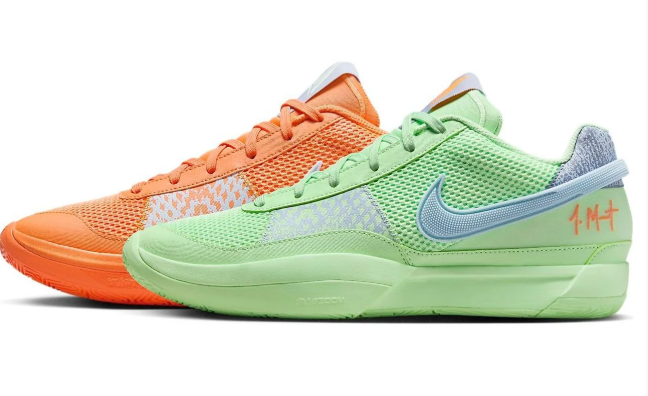 Nike JA 1 EP 'Mismatched' – Orange & Green Sneakers
