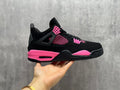 Air Jordan 4 Retro Sneakers – Black & Pink