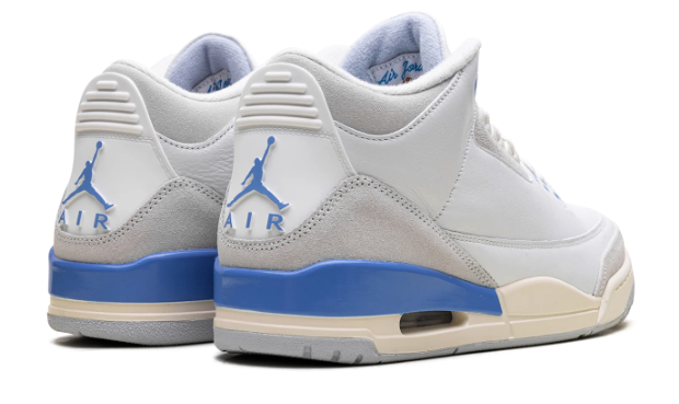 Air Jordan 3 Lucky Shorts – White & Blue Sneakers