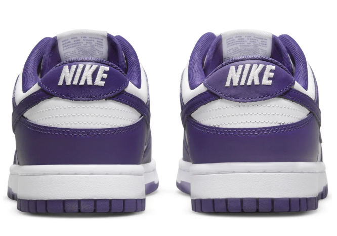 Purple & White Low-Top Sneakers