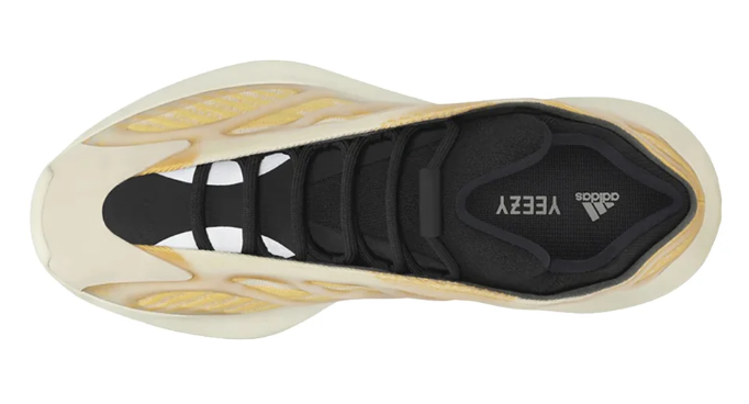 adidas Yeezy 700 V3 Pale Yellow Lace-Up Sneakers