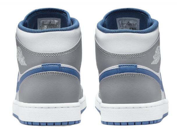 Air Jordan 1 Mid Cement Grey True Blue