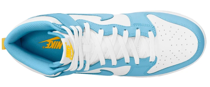 Sky Blue & White High-Top Sneakers