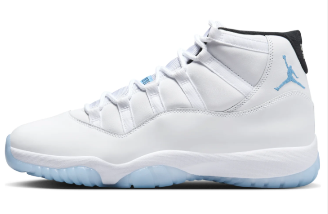 Air Jordan White & Light Blue High-Top Sneakers