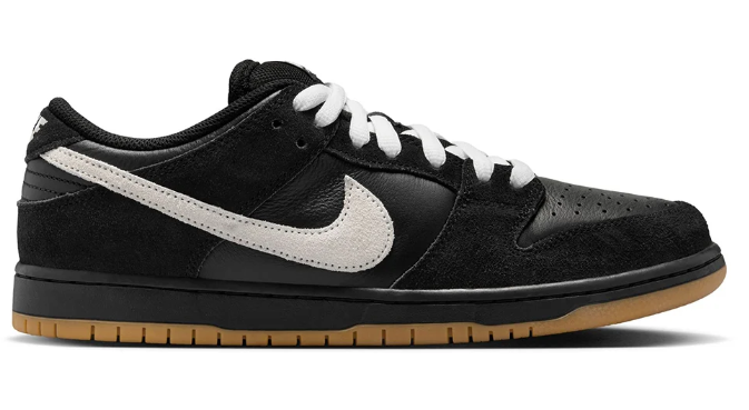 Nike SB Dunk Low Pro Black White Gum Sneakers