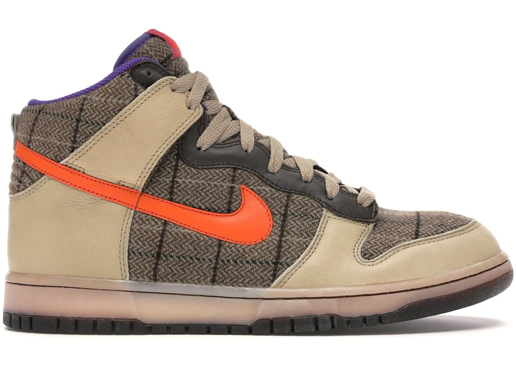 Nike Dunk High Premium Tweed Orange Blaze