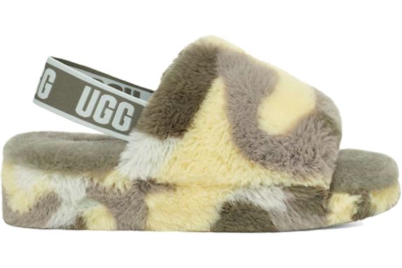 UGG Fluff Yeah Slide Camopop - Moss Green (Women's)