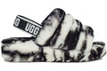 UGG Fluff Yeah Slide Marble - Black/White (Women's)
