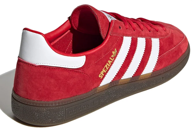 adidas Spezial Red & White Gum-Sole Sneakers