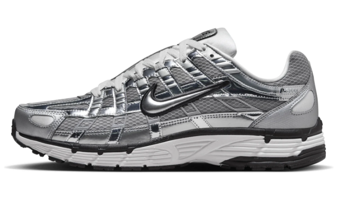 Nike P-6000 Metallic Silver Aegean Storm Sneakers